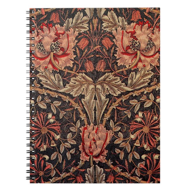 William Morris Honeysuckle Pattern Notizblock (Vorderseite)