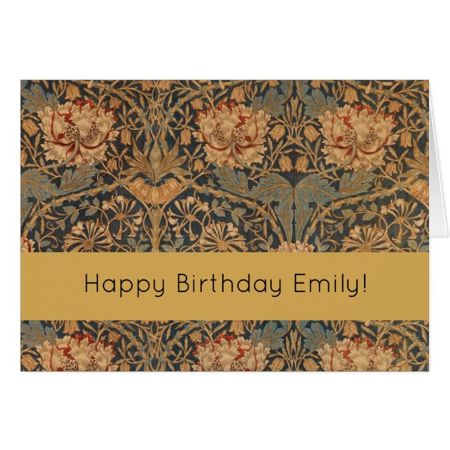 William Morris Honeysuckle Rich Wallpaper (Vorderseite (Horizontal))