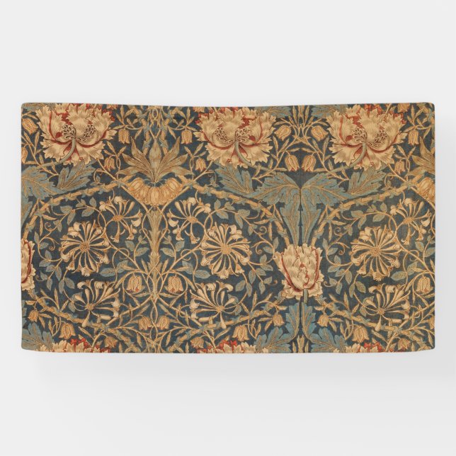 William Morris Honeysuckle Rich Wallpaper Banner (Horizontal)