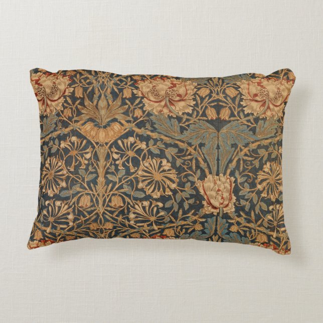 William Morris Honeysuckle Rich Wallpaper Dekokissen (Rückseite)