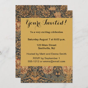 William Morris Honeysuckle Rich Wallpaper Einladung