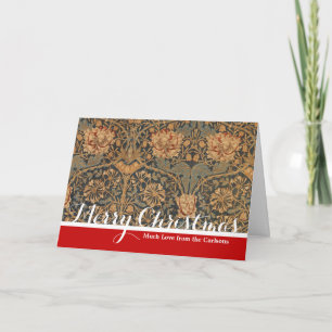 William Morris Honeysuckle Rich Wallpaper Feiertagskarte