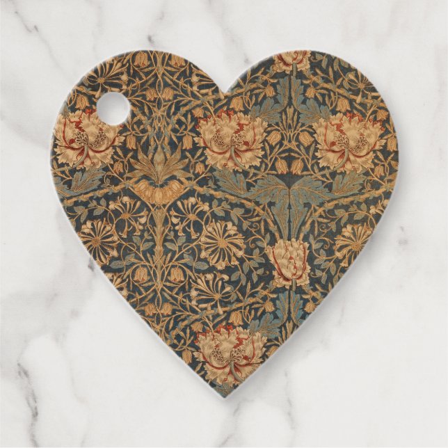 William Morris Honeysuckle Rich Wallpaper Geschenkanhänger (Vorderseite)