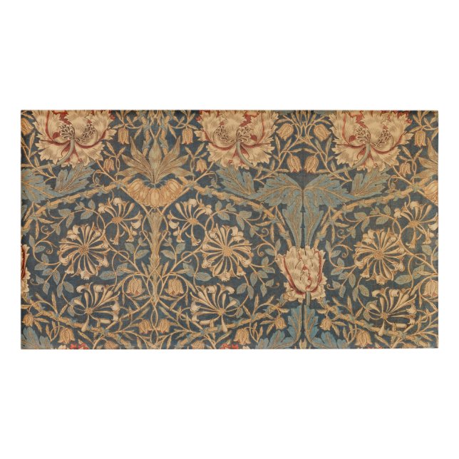 William Morris Honeysuckle Rich Wallpaper Namenschild (Vorderseite)