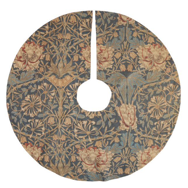 William Morris Honeysuckle Rich Wallpaper Polyester Weihnachtsbaumdecke (Vorderseite)
