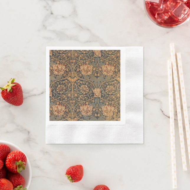 William Morris Honeysuckle Rich Wallpaper Serviette (Beispiel)