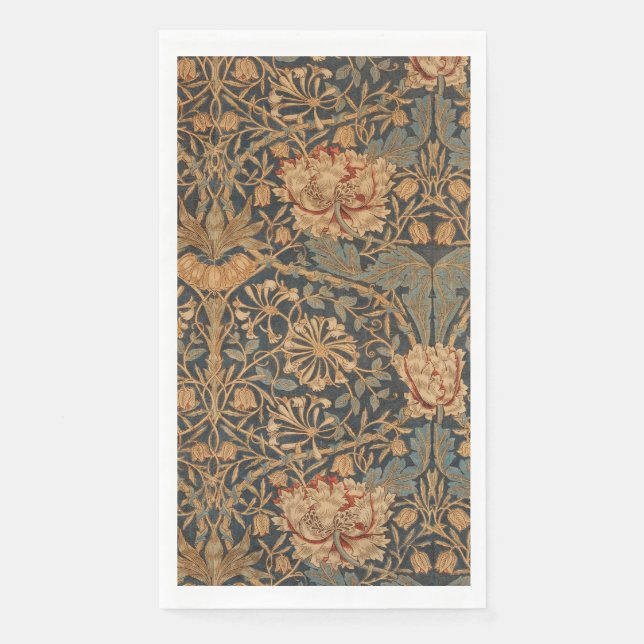 William Morris Honeysuckle Rich Wallpaper Serviette (Vorderseite)