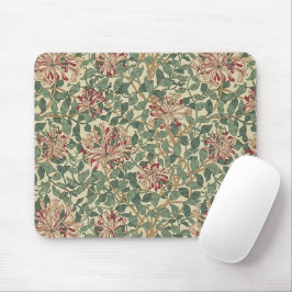 William Morris - Honeysuckle Rose & Blätter Mousepad