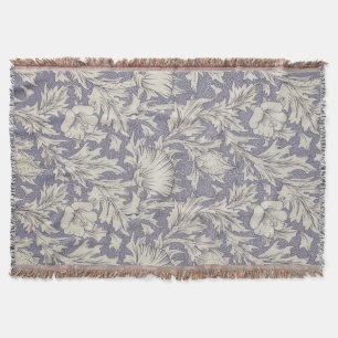 William Morris Horn Poppy Classic Floral Decke