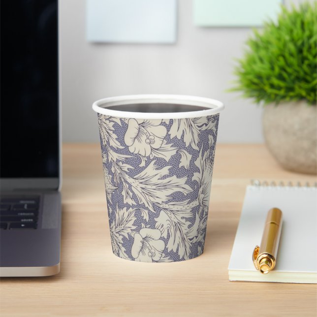 William Morris Horn Poppy Classic Floral Pappbecher (InSitu)