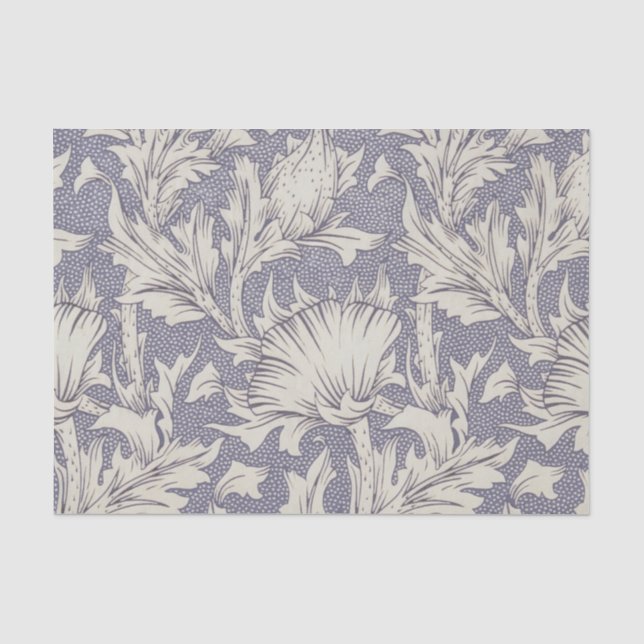 William Morris Horn Poppy Classic Floral Seidenpapier (Vorderseite)