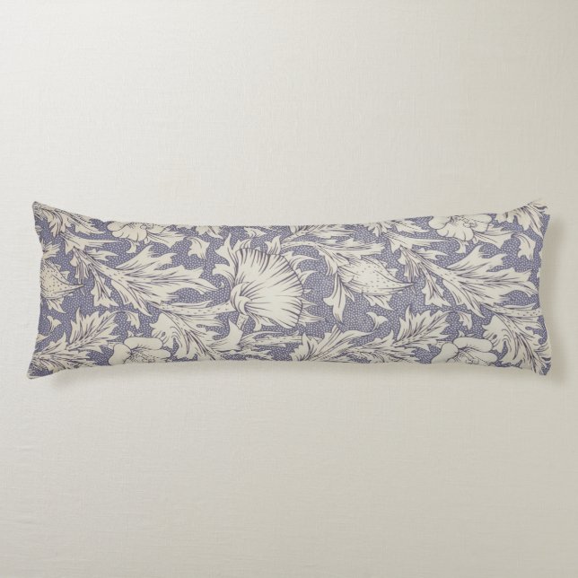 William Morris Horn Poppy Classic Floral Seitenschläferkissen (Vorderseite)