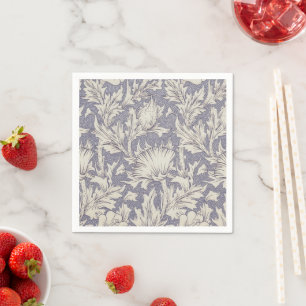 William Morris Horn Poppy Classic Floral Serviette