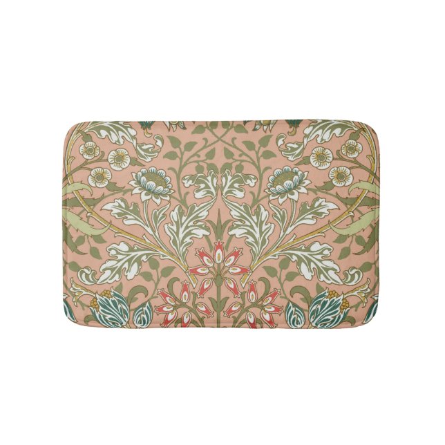 William Morris Hyacinth Blume Rose Badematte (Vorderseite)