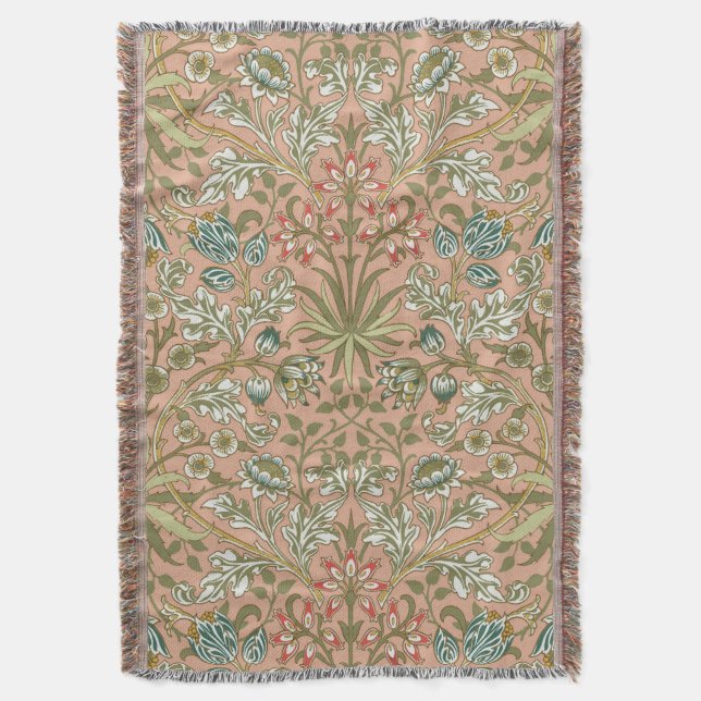 William Morris Hyacinth Blume Rose Decke (Vorderseite Vertikal)