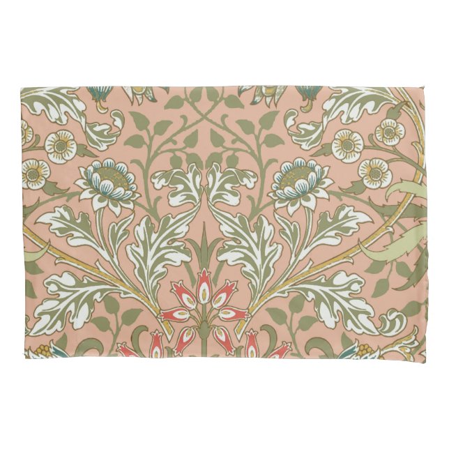 William Morris Hyacinth Blume Rose Kissenbezug (Vorderseite)