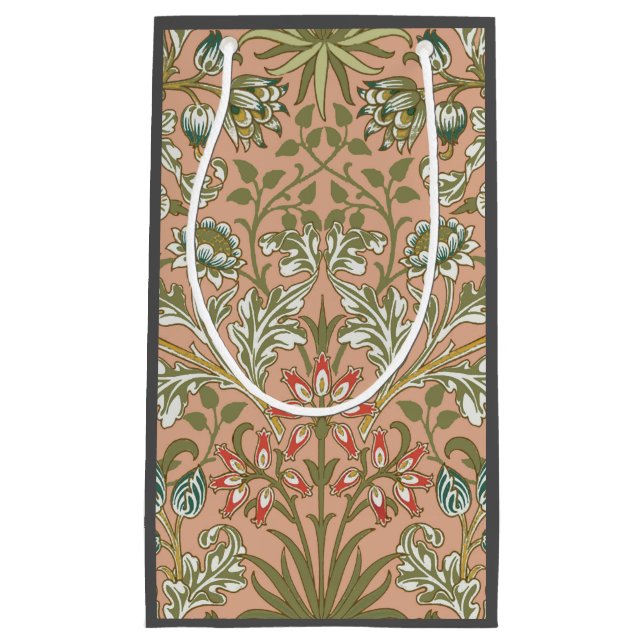 William Morris Hyacinth Blume Rose Kleine Geschenktüte (Vorderseite)