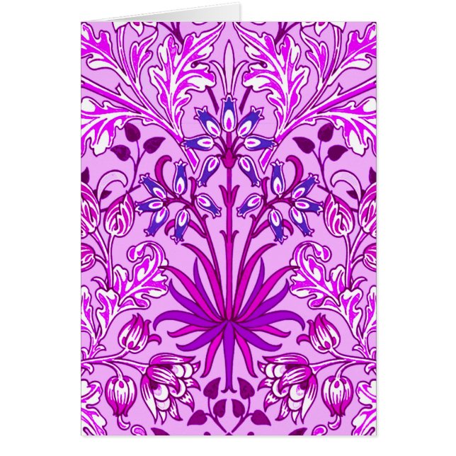 William Morris Hyacinth Imprimer, Lavande et Viole (Devant)