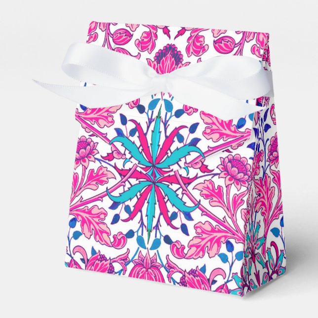 William Morris Hyacinth Print, Fuchsia Pink Geschenkschachtel (Vorderseite)