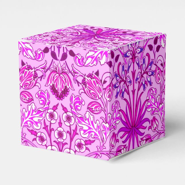 William Morris Hyacinth Print, Lavender und Violet Geschenkschachtel (Vorderseite)
