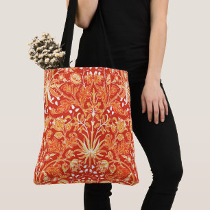 William Morris Hyacinth Print, Mandarin Orange Tasche