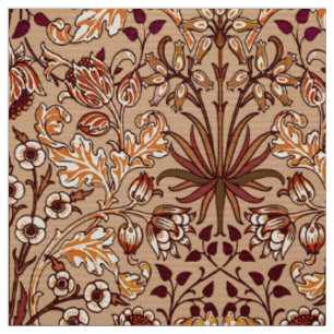 William Morris-Hyazinthen-Druck, Brown und Beige Stoff