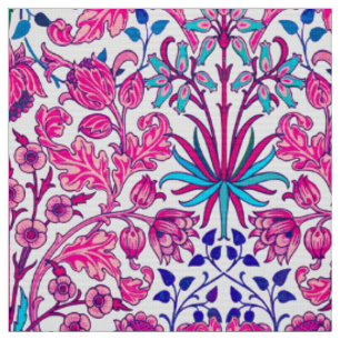 William Morris-Hyazinthen-Druck, Fuchsien-Rosa Stoff