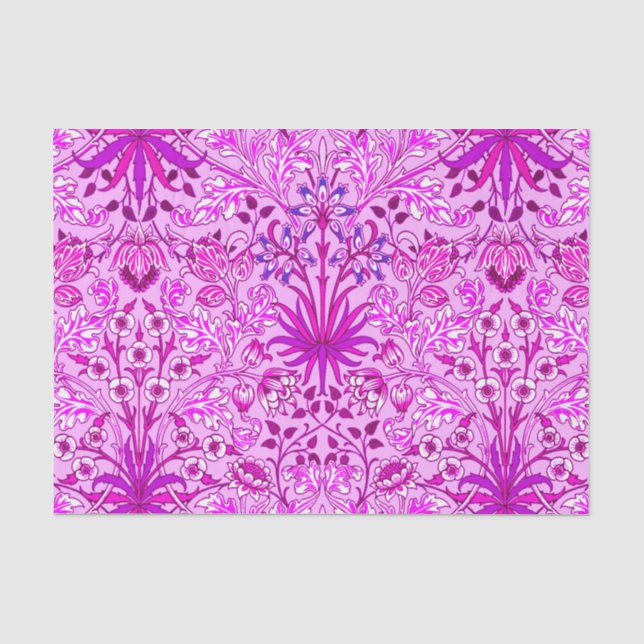 William Morris-Hyazinthen-Druck, Lavendel und Seidenpapier (Vorderseite)