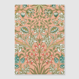 William Morris Hyazinthen-Muster Staubrose Magnetkarte