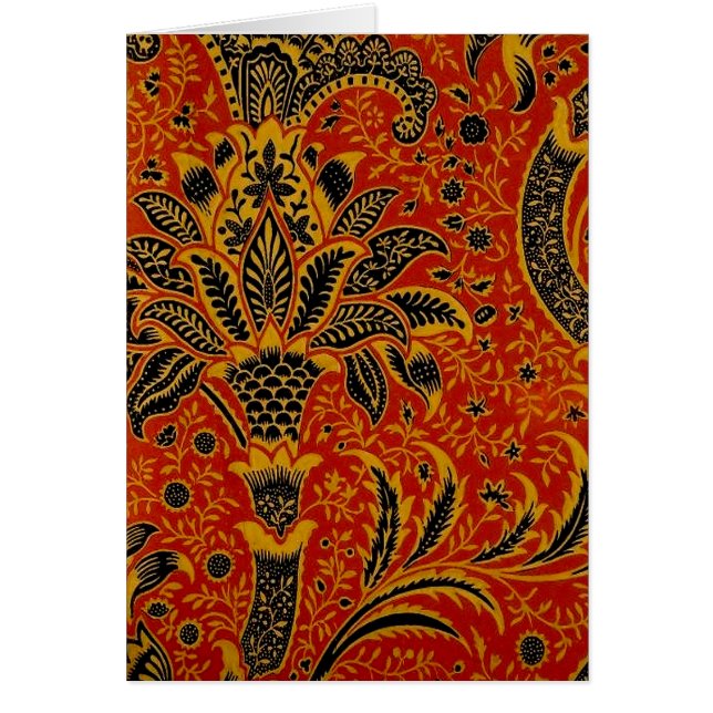 William Morris Inde Floral rouge (Devant)