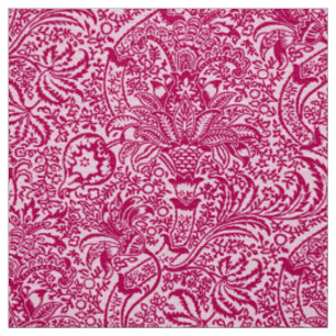 William Morris-Inder, Fuchsie und Pastellrosa Stoff