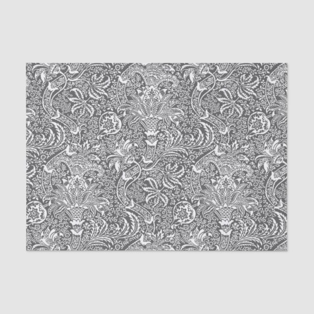 William Morris-Inder, Graphitgrau und Weiß Seidenpapier (Vorderseite)