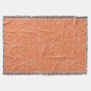 William Morris-Inder, korallenrote Orange und Decke