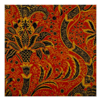 William Morris India Red Floral