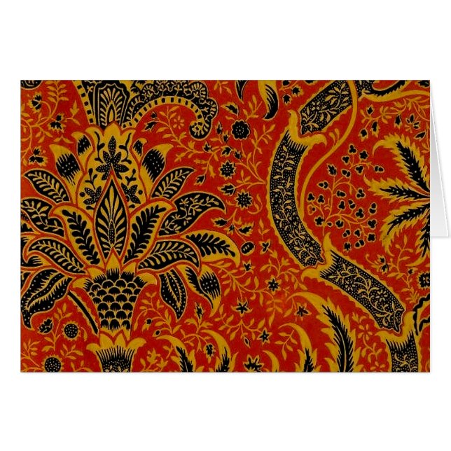 William Morris India Rouge Floral Vintage Classiqu (Devant horizontal)