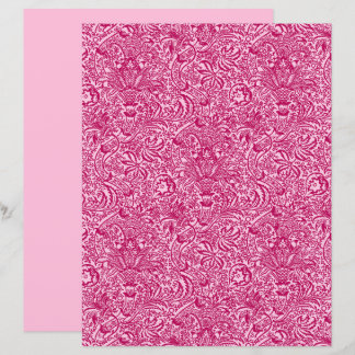 William Morris Indian, Fuchsia und Pastel Pink