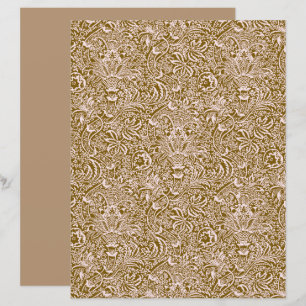 William Morris Indian, Taupe Tan und Beige