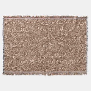 William Morris Indian, Taupe Tan und Beige Decke