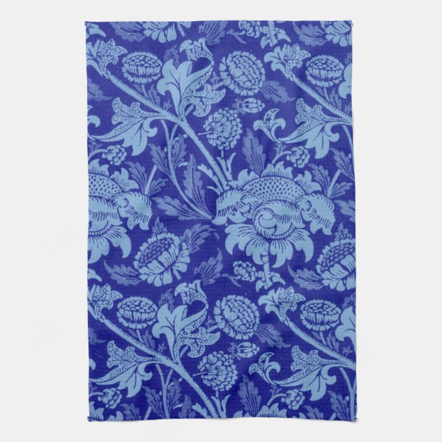 William Morris - Indigo Blue Wey Fabric Geschirrtuch (Vertikal)