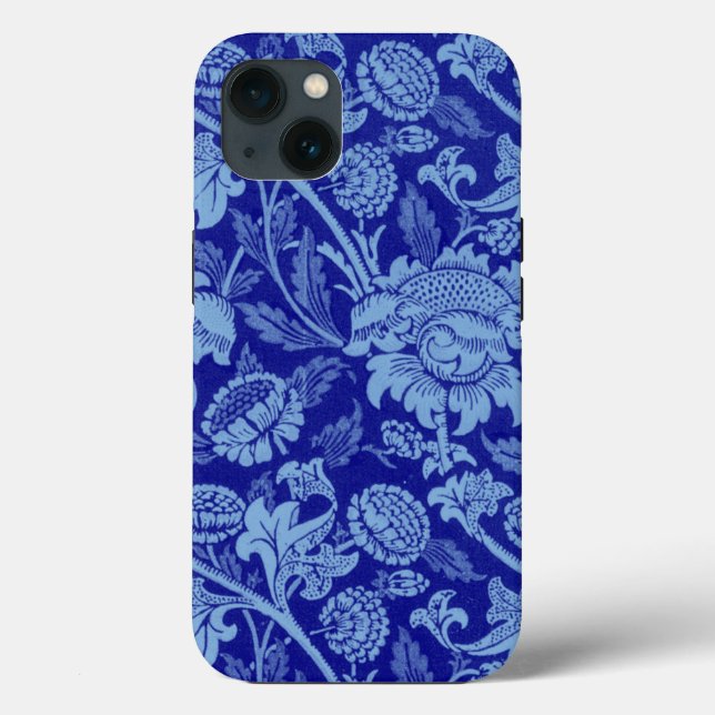 William Morris - Indigo Blue Wey Fabric OtterBox i Case-Mate iPhone Hülle (Rückseite)