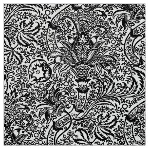 William Morris indisch, Weiß und Schwarzes Stoff