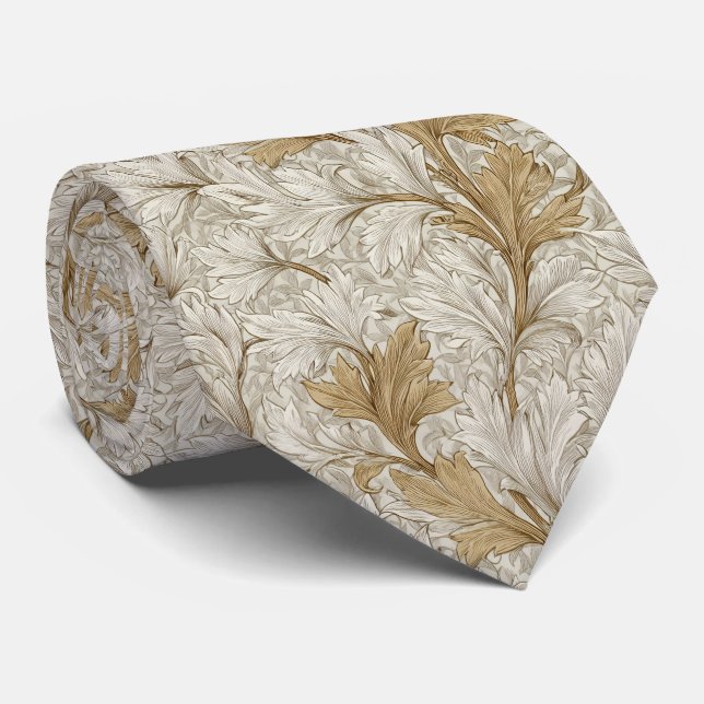 William Morris Inspirationsmuster Krawatte (Gerollt)
