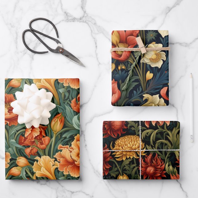 William Morris Inspiriert Geschenkpapier Set (Vorderseite)
