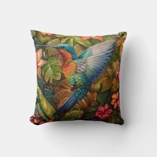 William Morris Inspiriert Hummingbird Throw Pillow Kissen