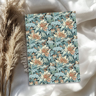William Morris inspiriert Pastellblauer Elfenbeinp Seidenpapier