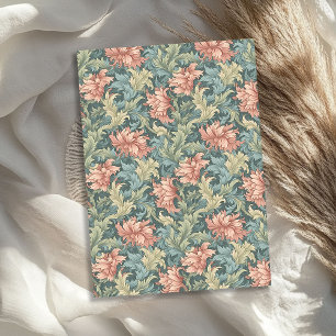 William Morris inspiriert Weidelgrün Seidenpapier