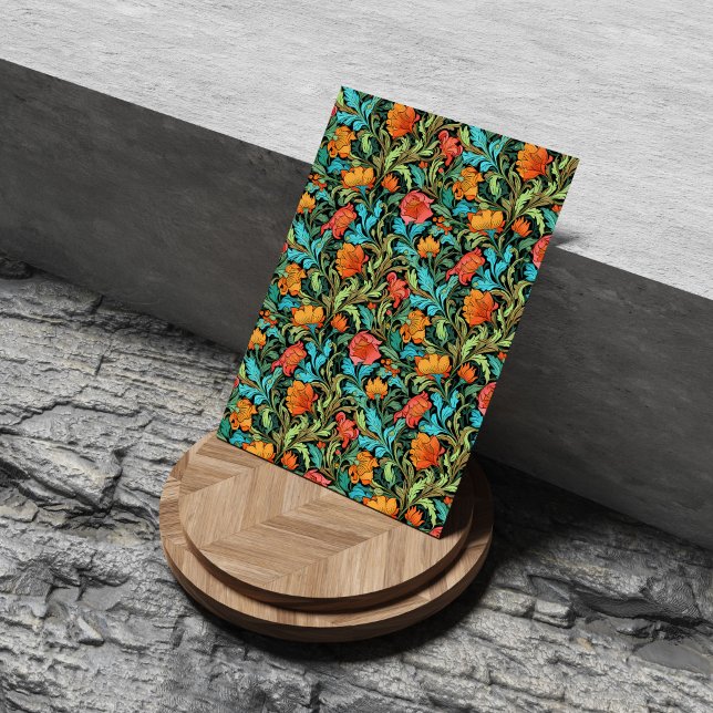 William Morris inspirierte Blume in lebendigen Far Seidenpapier (William Morris inspired vibrant colors flowers Tissue Paper)