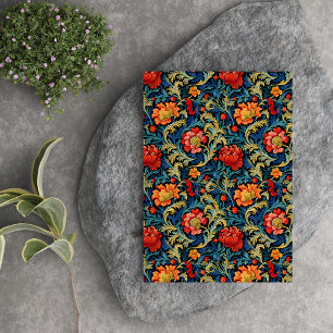 William Morris inspirierte farbenfrohe, lebendige Seidenpapier