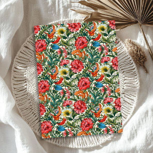 William Morris inspirierte farbenfrohe, lebendige Seidenpapier