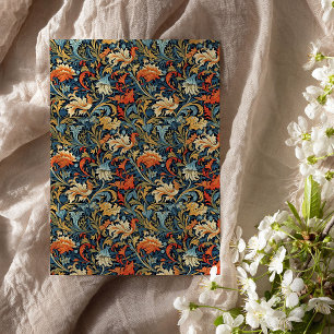 William Morris inspirierte farbenfrohe, lebendige Seidenpapier